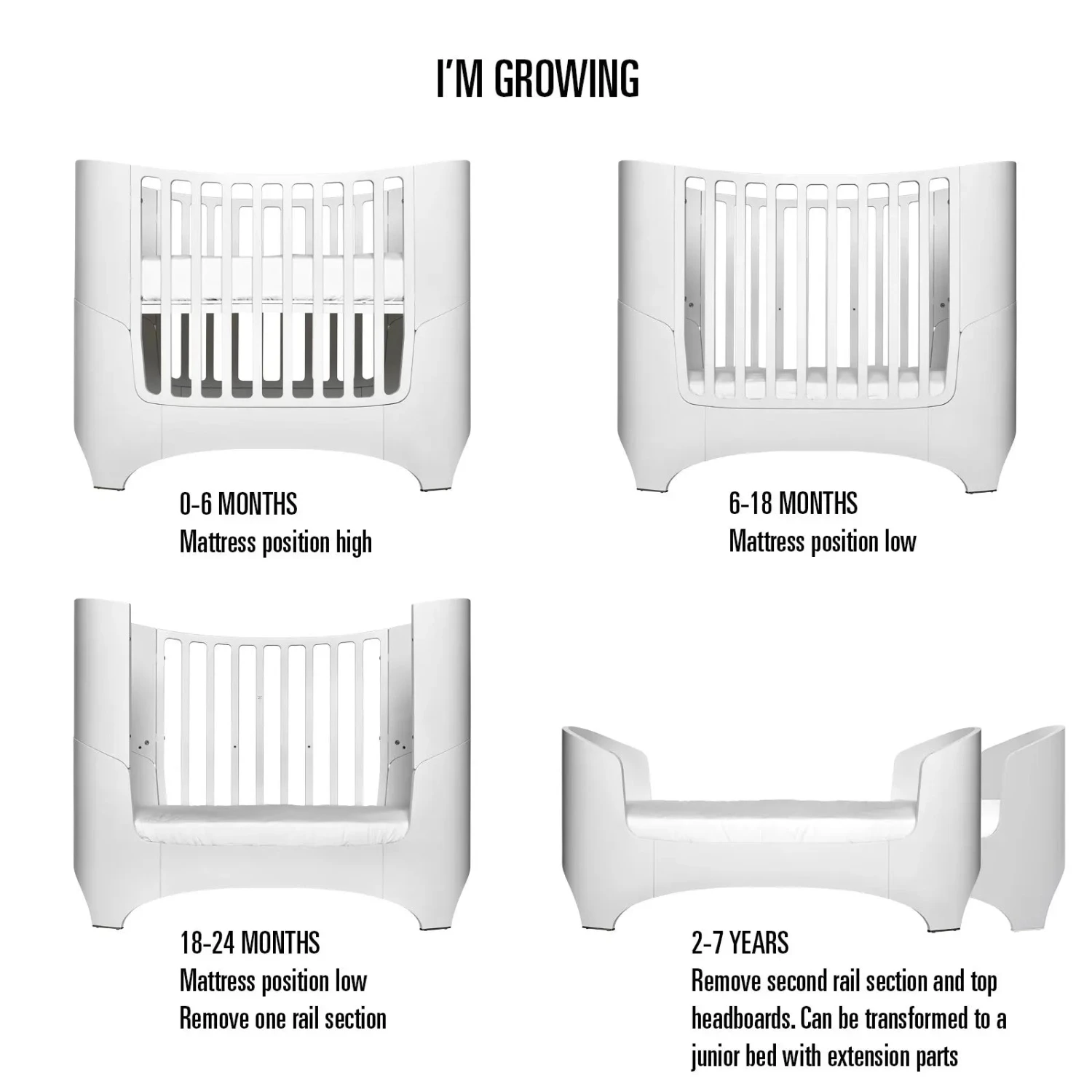 Leander Classic Cot - White 5 Leander Classic Cot - White - Image 5