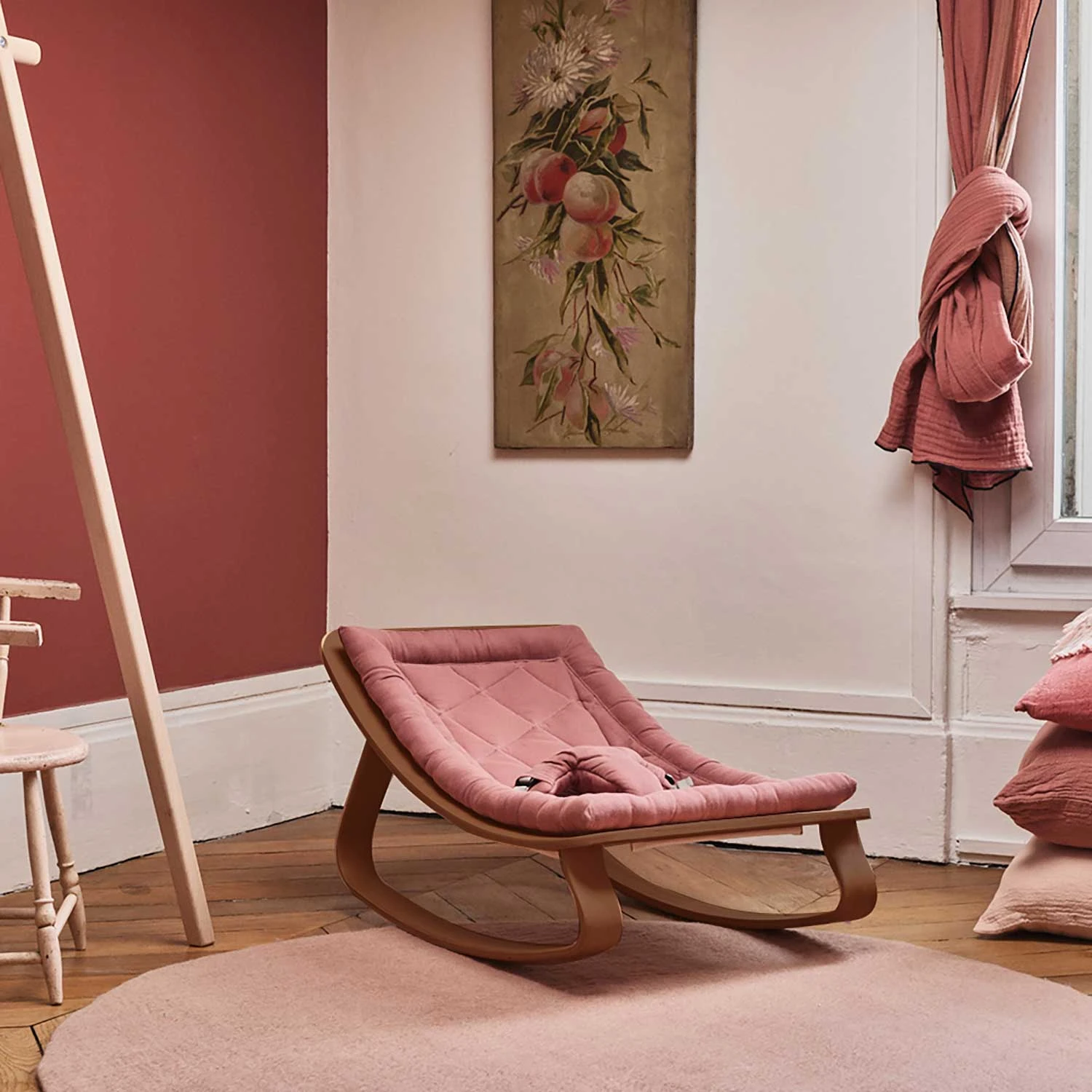 Levo Baby Rocker - Bois De Rose 2 Levo Baby Rocker - Bois De Rose - Image 2