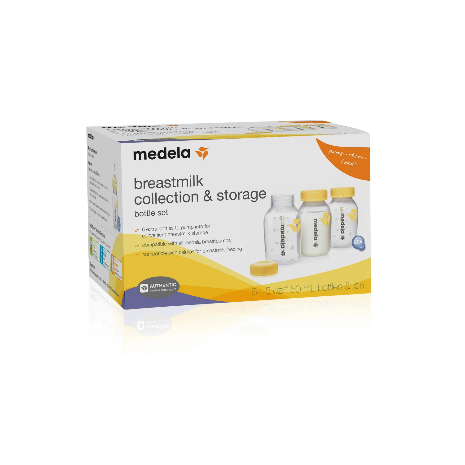 Medela Breastmilk Collection & Storage Bottles 150ml 2 Medela Breastmilk Collection & Storage Bottles 150ml - Image 2