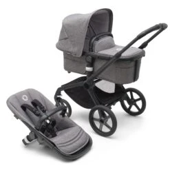 Bugaboo Fox 5 Pram Complete VARIOUS COLOURS -METRO BABY SHOP OriginalJPG 100167012 fox5 black gm grey melange combi 1 au