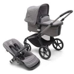 Bugaboo Fox 5 Pram Complete VARIOUS COLOURS -METRO BABY SHOP OriginalJPG 100167012 fox5 gra gm grey melange combi 1 au