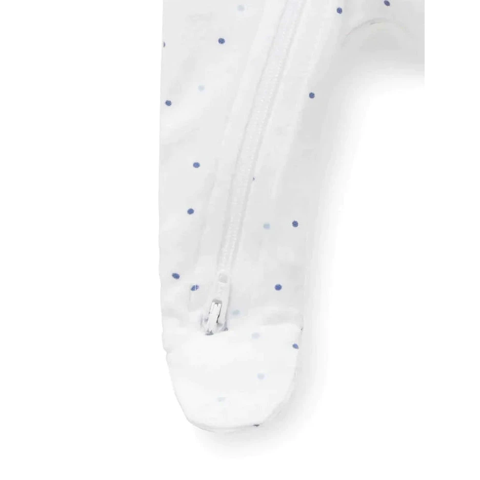 Zip Growsuit - Pale Blue Spot Premie 000000 2kg 5 Zip Growsuit - Pale Blue Spot Premie 000000 2kg - Image 5