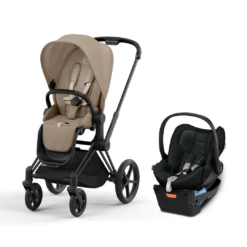 CYBEX Priam Pram 2022 + Cloud Q Capsule 8 CYBEX Priam Pram 2022 + Cloud Q Capsule -METRO BABY SHOP Priam Beige Black Cloud Q Stardust