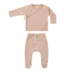 Wrap Top + Footed Pant Set VARIOUS COLOURS -METRO BABY SHOP QM201NNAL BLUSH 1 93b4e7e8 192e 4420 a05d 69c0ed586dee