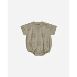 Relaxed Short Sleeve Bubble Romper