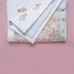 Reversible Quilt - Monceau Mansion/Hot Air Balloon 6 Reversible Quilt - Monceau Mansion/Hot Air Balloon -METRO BABY SHOP Reversible quilt Monceau Mansion