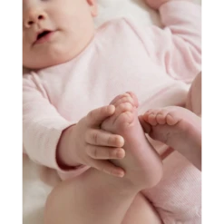 Ribbed Bodysuit Long Sleeve - Pale Pink Melange Size 0000 NB 7 Ribbed Bodysuit Long Sleeve - Pale Pink Melange Size 0000 NB -METRO BABY SHOP ScreenShot2022 04 22at23.25.41