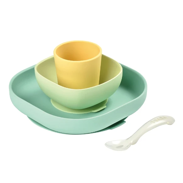 Beaba Silicone Suction Meal Set Of 4 VARIOUS COLOUR 5 Beaba Silicone Suction Meal Set Of 4 VARIOUS COLOUR - Image 5