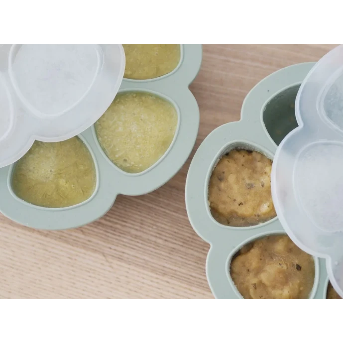 Beaba Silicone Multiportions 6 X 150ml - Sage Green 3 Beaba Silicone Multiportions 6 X 150ml - Sage Green - Image 3