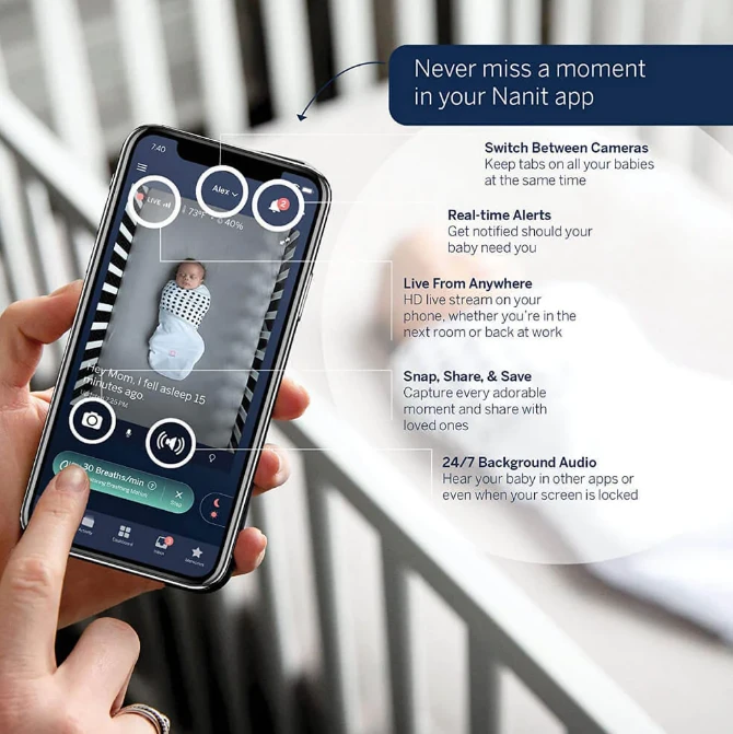 Nanit Pro Camera Complete Monitoring System 7 Nanit Pro Camera Complete Monitoring System - Image 7