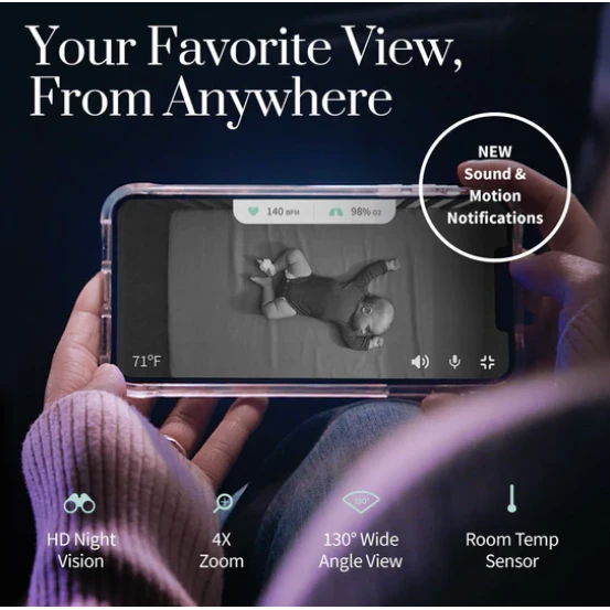 Owlet Monitor Duo 2 - Cam 2 + Smart Sock 3 Mint 4 Owlet Monitor Duo 2 - Cam 2 + Smart Sock 3 Mint - Image 4