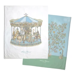 Reversible Quilt - In Bloom Blue / Carousel Blue