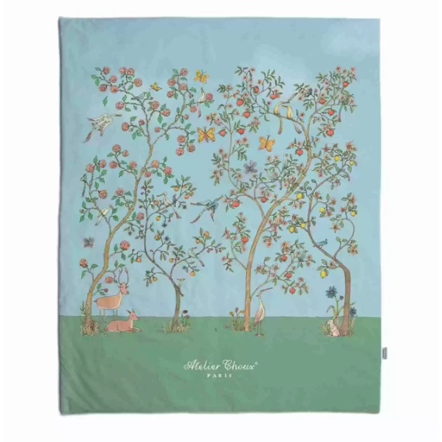 Reversible Quilt - In Bloom Blue / Carousel Blue 2 Reversible Quilt - In Bloom Blue / Carousel Blue - Image 2