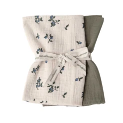 Muslin Small Blankets Set Of 2 VARIOUS COLOURS