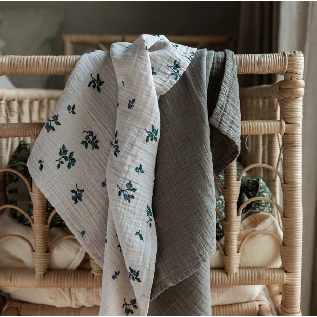 Muslin Small Blankets Set Of 2 VARIOUS COLOURS 4 Muslin Small Blankets Set Of 2 VARIOUS COLOURS - Image 4