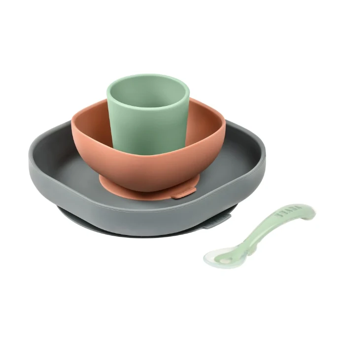 Beaba Silicone Suction Meal Set Of 4 VARIOUS COLOUR 6 Beaba Silicone Suction Meal Set Of 4 VARIOUS COLOUR - Image 6