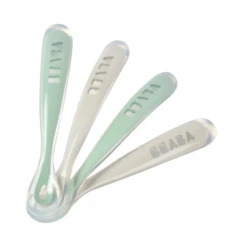 Beaba 1st Stage Ergonomic Silicone Spoons - Set Of 4