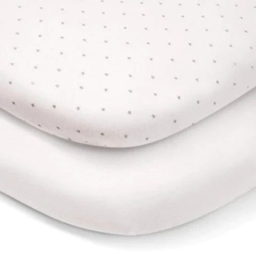 Mamas & Papas Lua Bedside Bassinet Sheets (2 Pack) VARIOUS COLOURS 1 Mamas & Papas Lua Bedside Bassinet Sheets (2 Pack) VARIOUS COLOURS