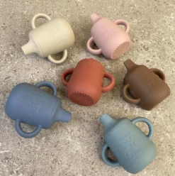 Nuuroo Aiko Silicone Cup With Sippy Lid VARIOUS COLOURS