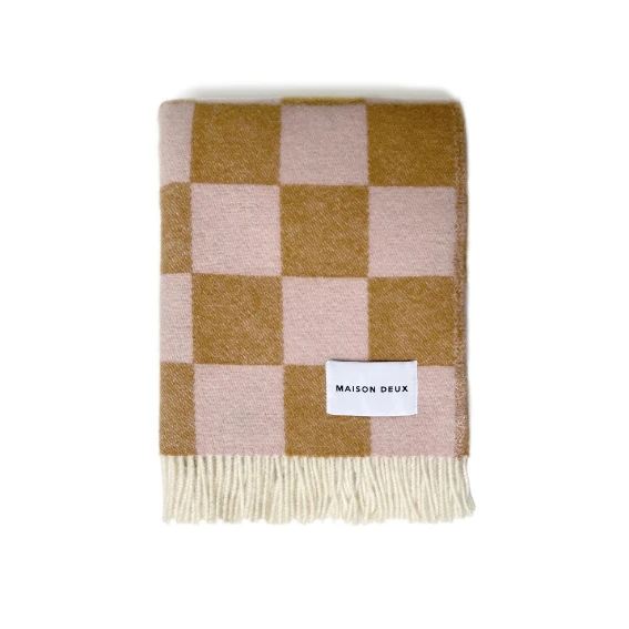 Checkerboard Blanket VARIOUS COLOURS 5 Checkerboard Blanket VARIOUS COLOURS - Image 5