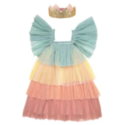 Meri-Meri Rainbow Ruffle Princess Dress