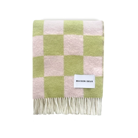 Checkerboard Blanket VARIOUS COLOURS 3 Checkerboard Blanket VARIOUS COLOURS - Image 3