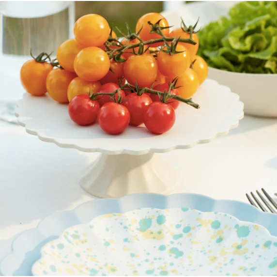 Meri-Meri Small Reusable Bamboo Cake Stand - Cream 3 Meri-Meri Small Reusable Bamboo Cake Stand - Cream - Image 3