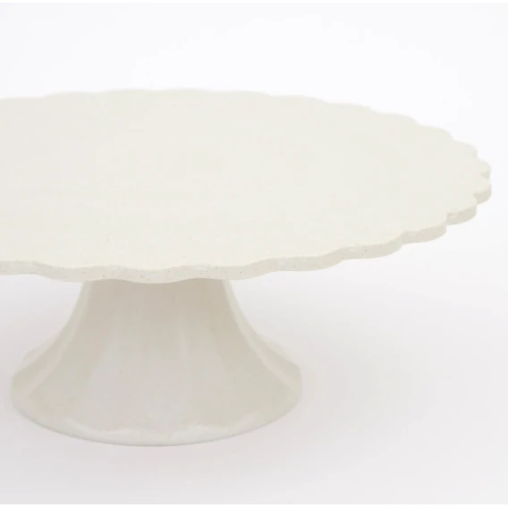 Meri-Meri Small Reusable Bamboo Cake Stand - Cream 2 Meri-Meri Small Reusable Bamboo Cake Stand - Cream - Image 2