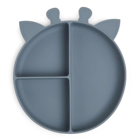 Nuuroo Orla Silicone Divided Plate Giraffe VARIOUS COLOURS 4 Nuuroo Orla Silicone Divided Plate Giraffe VARIOUS COLOURS - Image 4