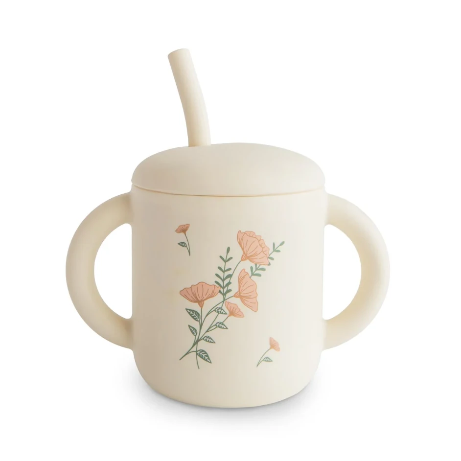 Mushie Silicone Training Cup + Straw VARIOUS COLOURS 10 Mushie Silicone Training Cup + Straw VARIOUS COLOURS - Image 10