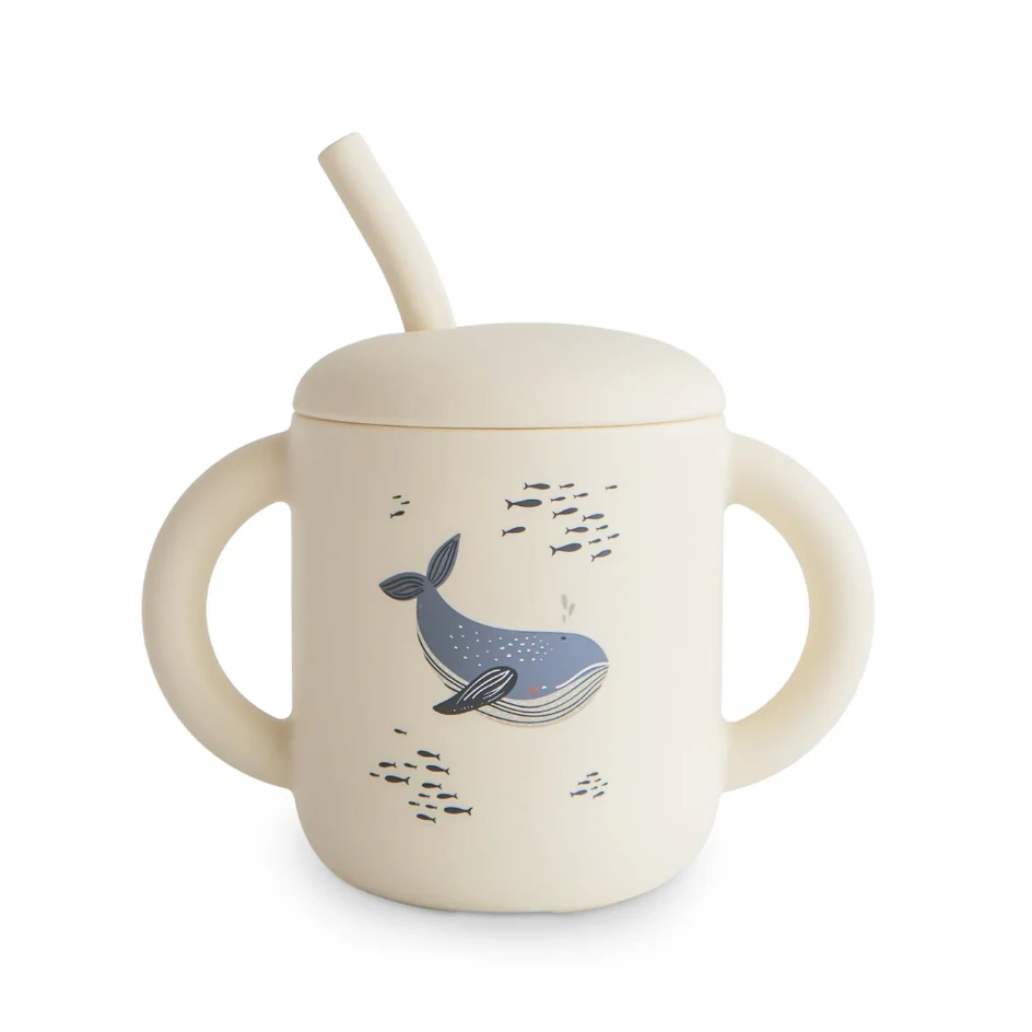 Mushie Silicone Training Cup + Straw VARIOUS COLOURS 11 Mushie Silicone Training Cup + Straw VARIOUS COLOURS - Image 11