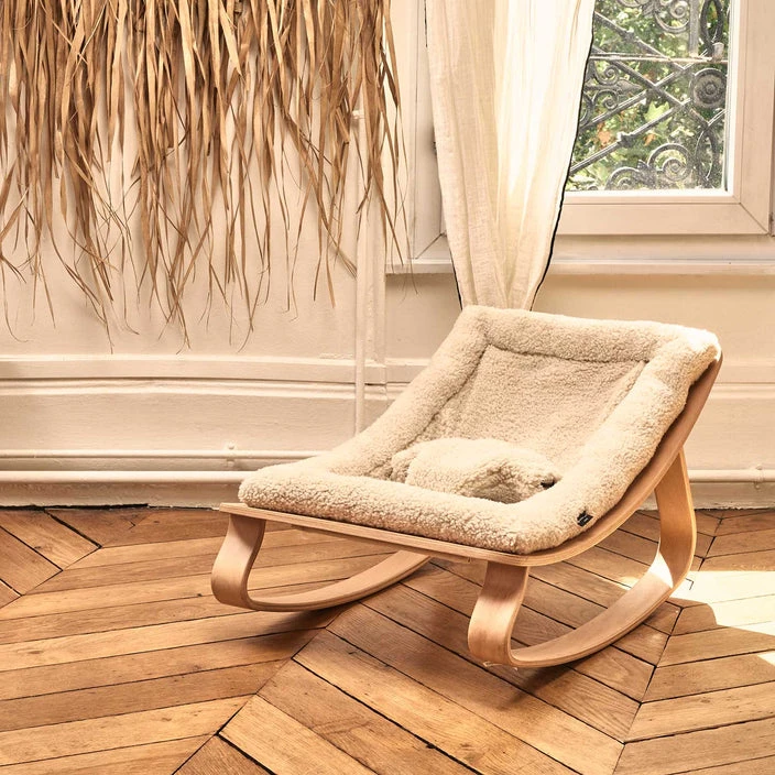 Levo Baby Rocker - Fur Milk 1 Levo Baby Rocker - Fur Milk