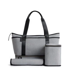 The Sunday Bag Neoprene Tote/Baby/Travel Bag -METRO BABY SHOP THE SUNDAY BAG LIGHT GREY MARLE 1B