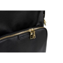 Baby Bag Backpack - Vegan Leather -METRO BABY SHOP TNSLeatherBackpack FrontPocket2