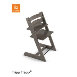 Stokke Tripp Trapp Chair VARIOUS COLOURS -METRO BABY SHOP TrippTrapp HazyGrey 181019 SP 3D