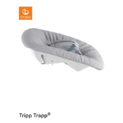 Stokke Tripp Trapp Newborn Set -METRO BABY SHOP TrippTrapp NewbornSet Grey SideView 190314 SP 3D