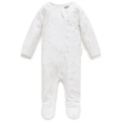 Zip Growsuit - Pale Grey Leaf With Spot 3kg/00000
