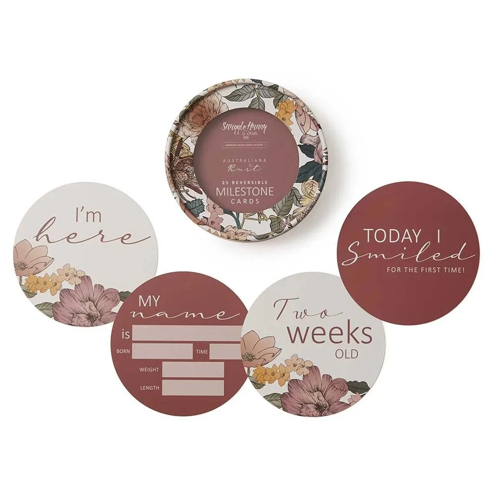 Milestone Cards - Australiana & Rust 1 Milestone Cards - Australiana & Rust