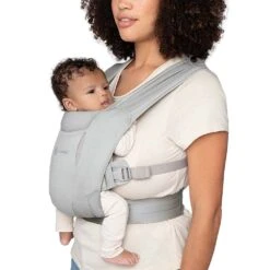 Ergobaby Embrace Soft Air Mesh Newborn Baby Carrier VARIOUS COLOURS -METRO BABY SHOP baby carrier embrace soft air mesh soft grey 3