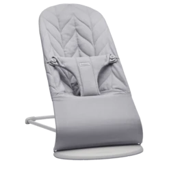 Bouncer Bliss Woven Petal Quilt - Light Grey