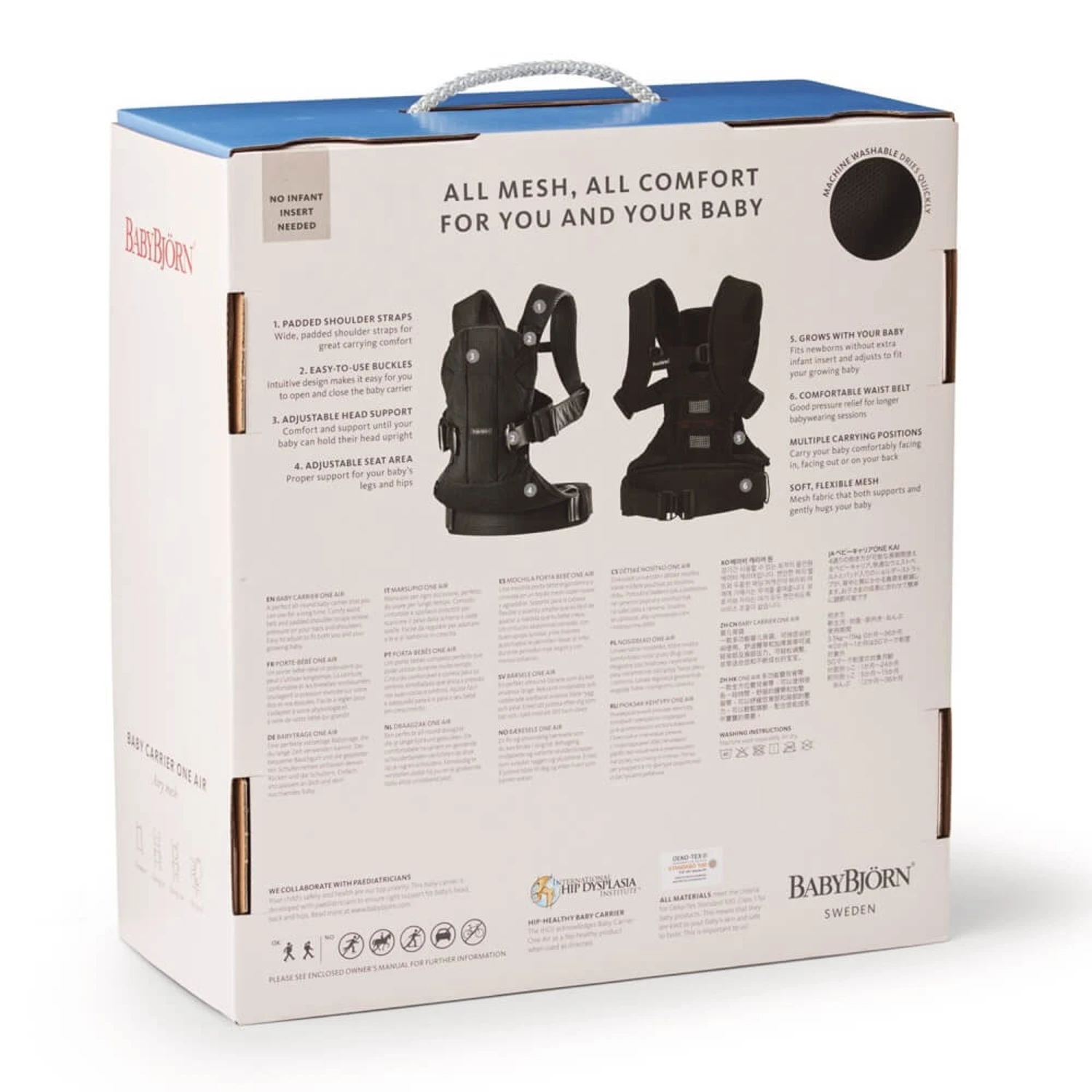 Baby Carrier One Air 3D Mesh - Black 6 Baby Carrier One Air 3D Mesh - Black - Image 6