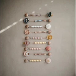 Mushie Pacifier Clip Halo VARIOUS COLOURS