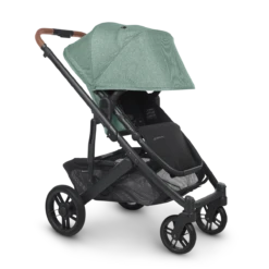 Uppababy CRUZ V2 + FREE SNUG SEAT + CUP HOLDER - Gwen (Green Melange) -METRO BABY SHOP cruz22 gwn handleleft sunshade