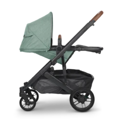 Uppababy CRUZ V2 + FREE SNUG SEAT + CUP HOLDER - Gwen (Green Melange) -METRO BABY SHOP cruz22 gwn side reversed reclined