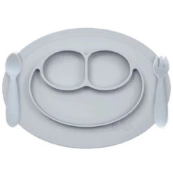 Ezpz Mini Feeding Set - Pewter