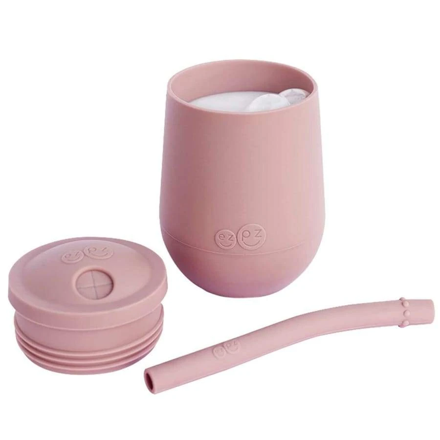 Ezpz Mini Cup & Straw Training System - Blush 2 Ezpz Mini Cup & Straw Training System - Blush - Image 2