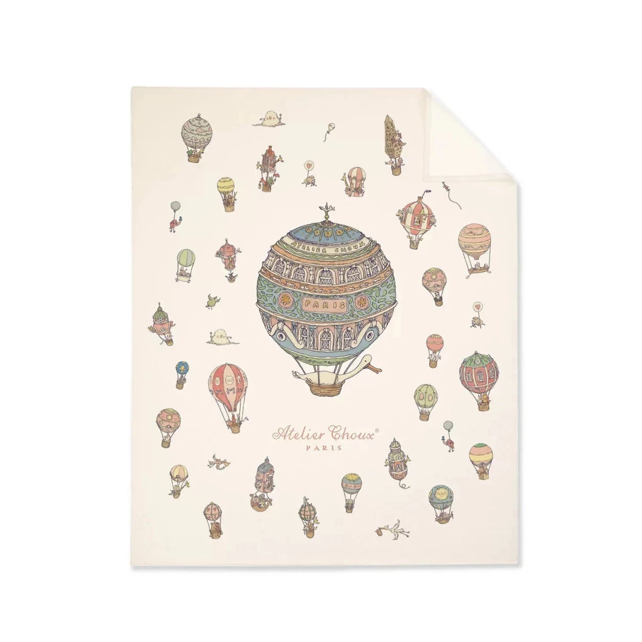 Cashmere Blanket - Hot Air Balloon 1 Cashmere Blanket - Hot Air Balloon