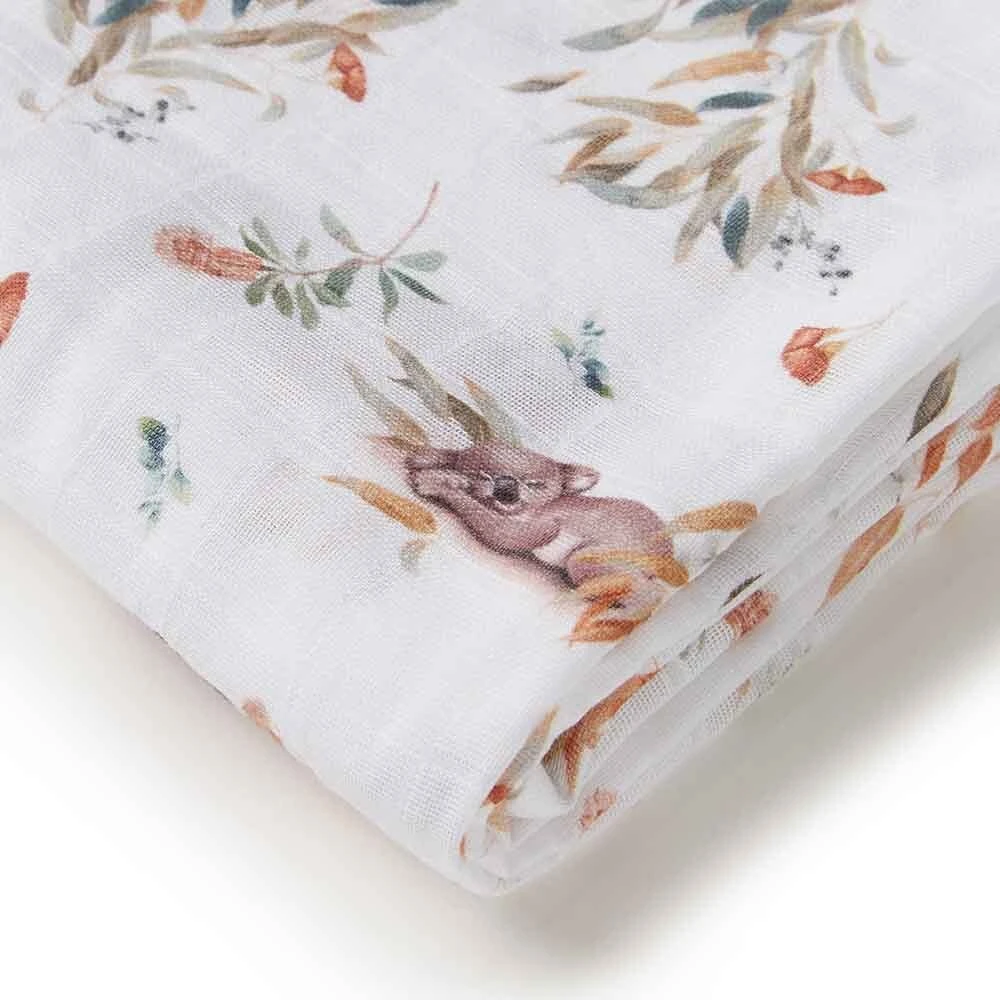 Organic Muslin Wrap - Koala 1 Organic Muslin Wrap - Koala