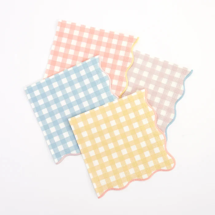 Meri-Meri Gingham Small Napkins 1 Meri-Meri Gingham Small Napkins
