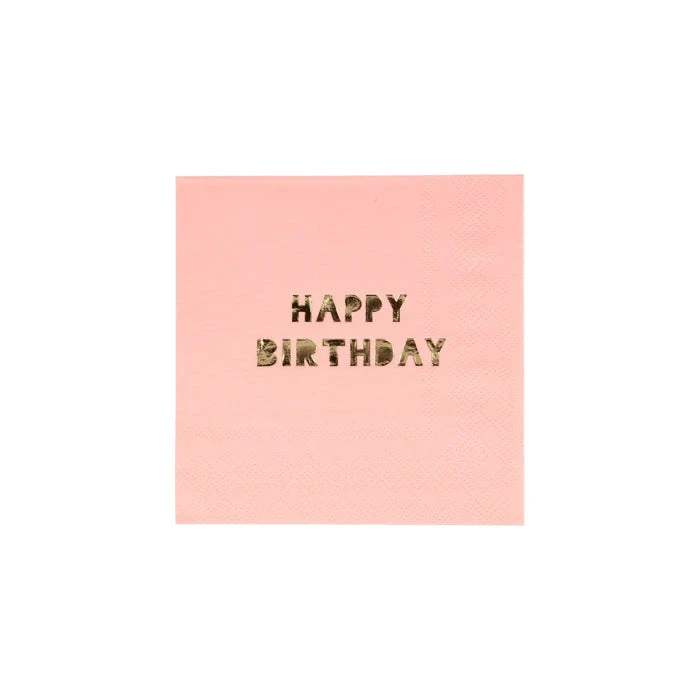 Meri-Meri Happy Birthday Small Napkins 5 Meri-Meri Happy Birthday Small Napkins - Image 5